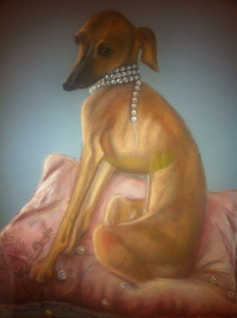 Portrait de chien commande